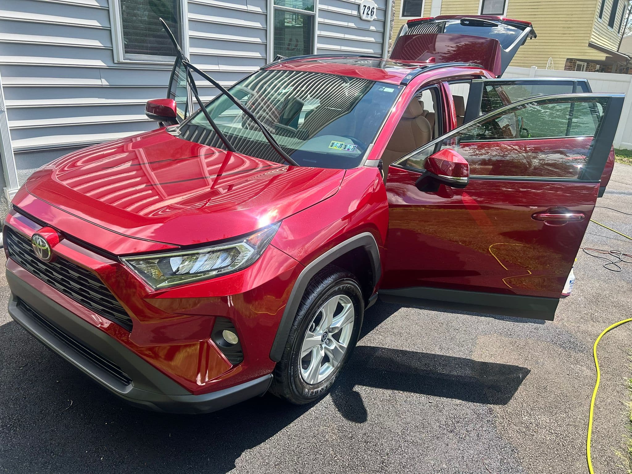 SUV — high-use cleanup — after