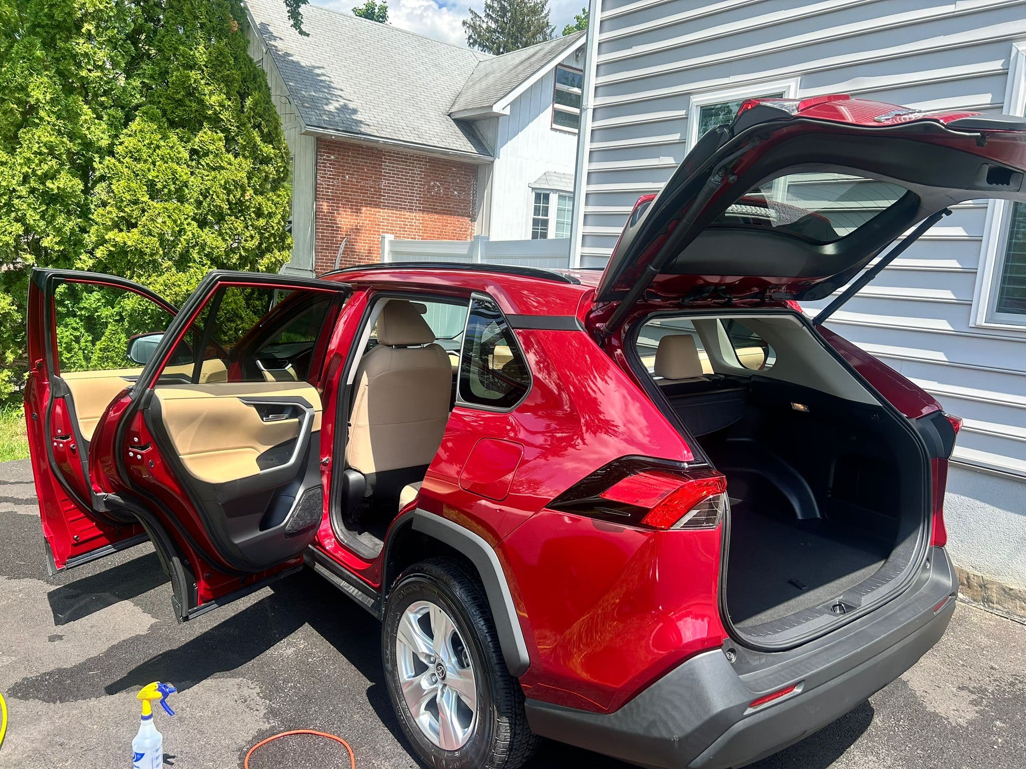 SUV — high-use cleanup — before