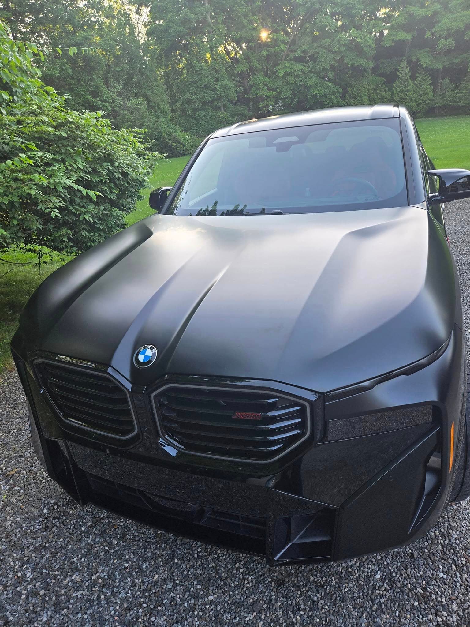 Matte black BMW XM ceramic coating satin finish in Hampstead