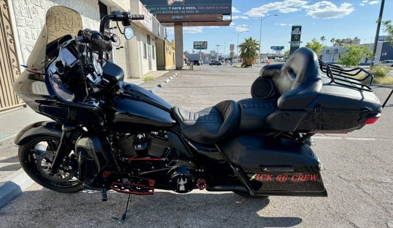Motorcycle after mobile detailing in Jacksonville Beach