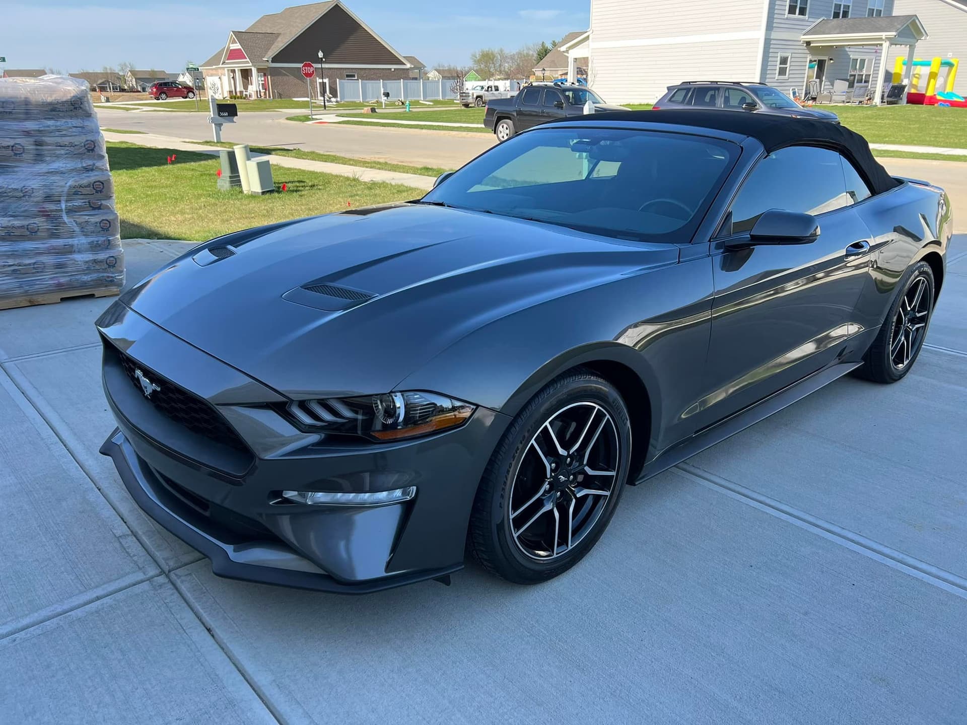 Paint correction on a sports car