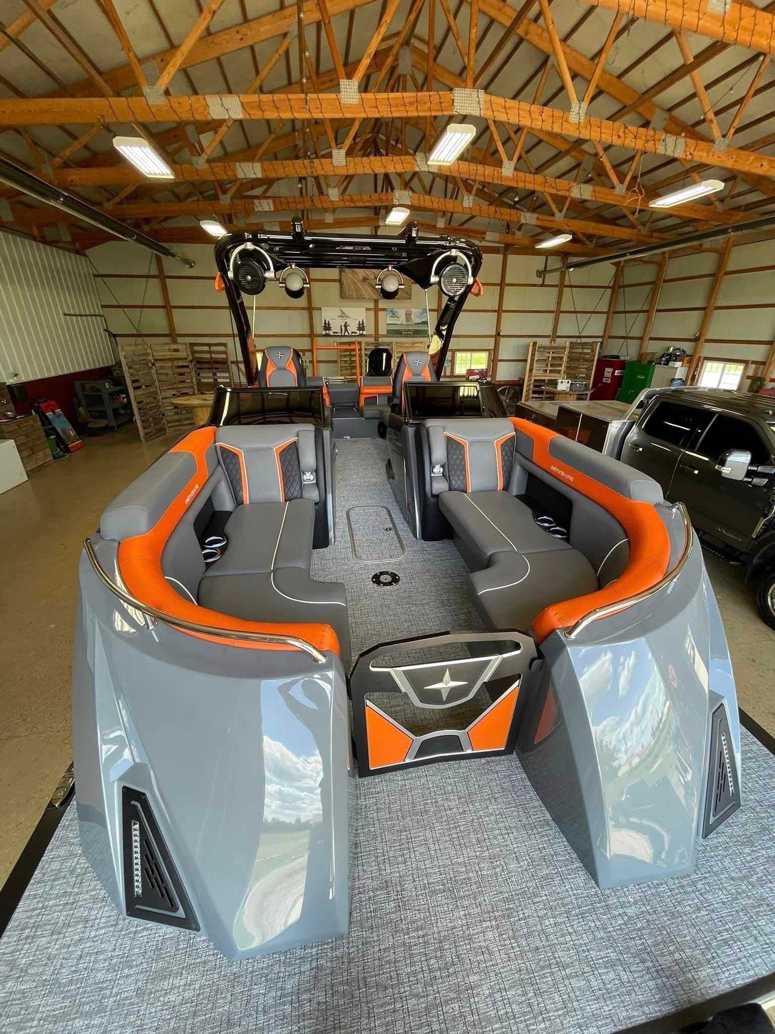 Ceramic coating applied to boat gel coat in Columbus