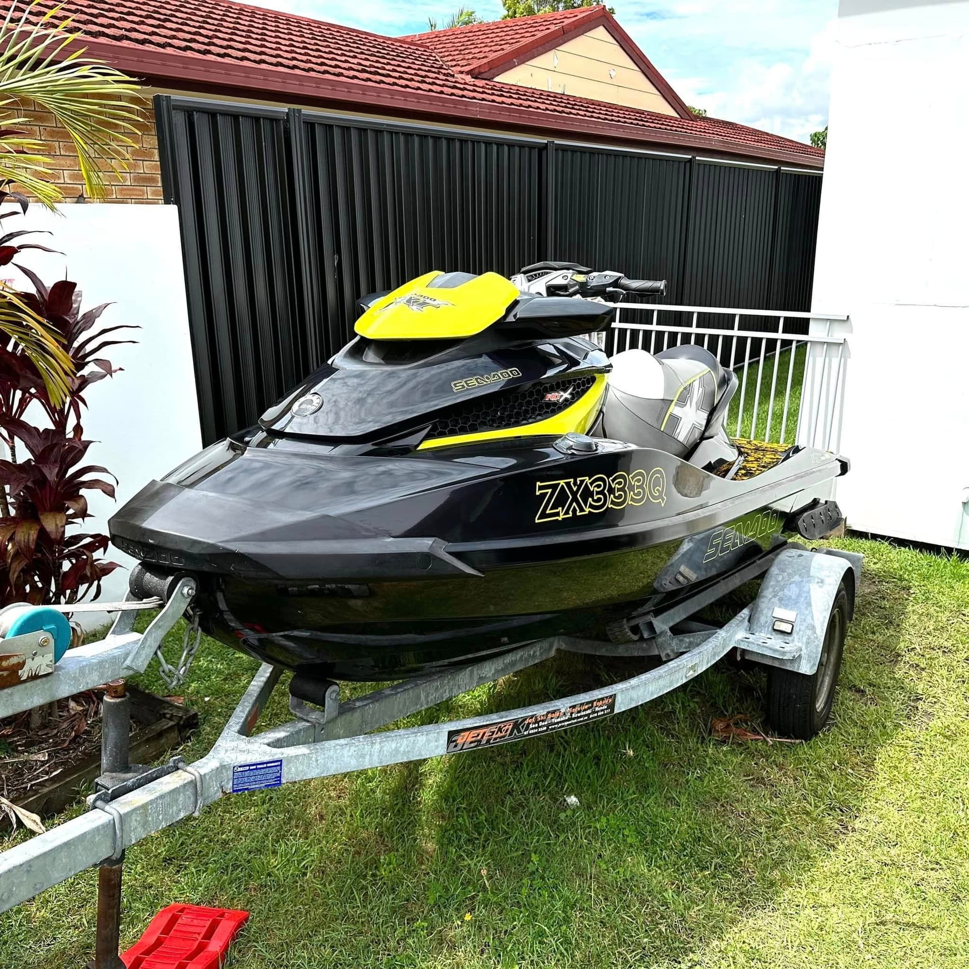 Personal watercraft after mobile detailing