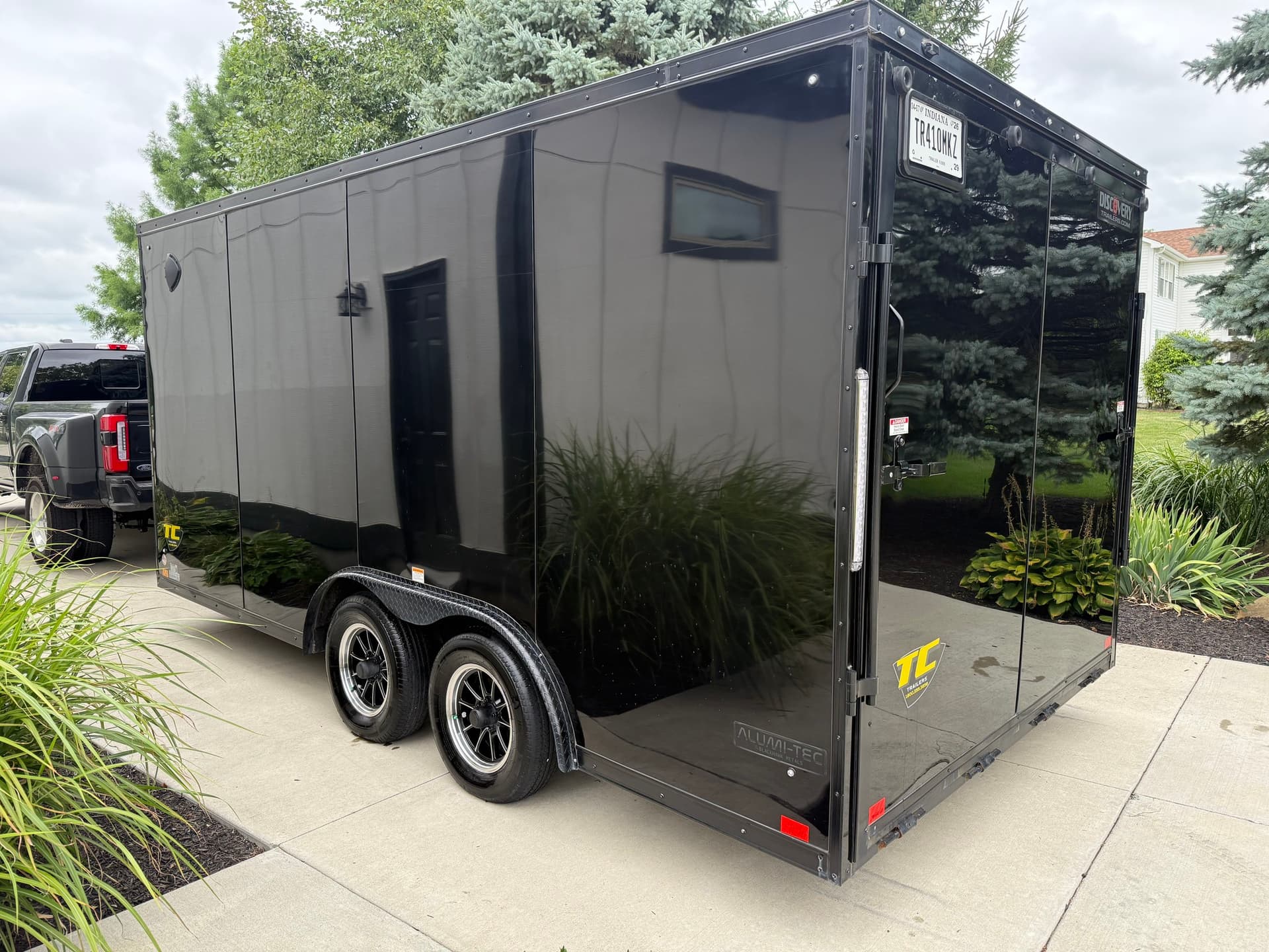 Toy hauler after mobile RV detailing in Columbus
