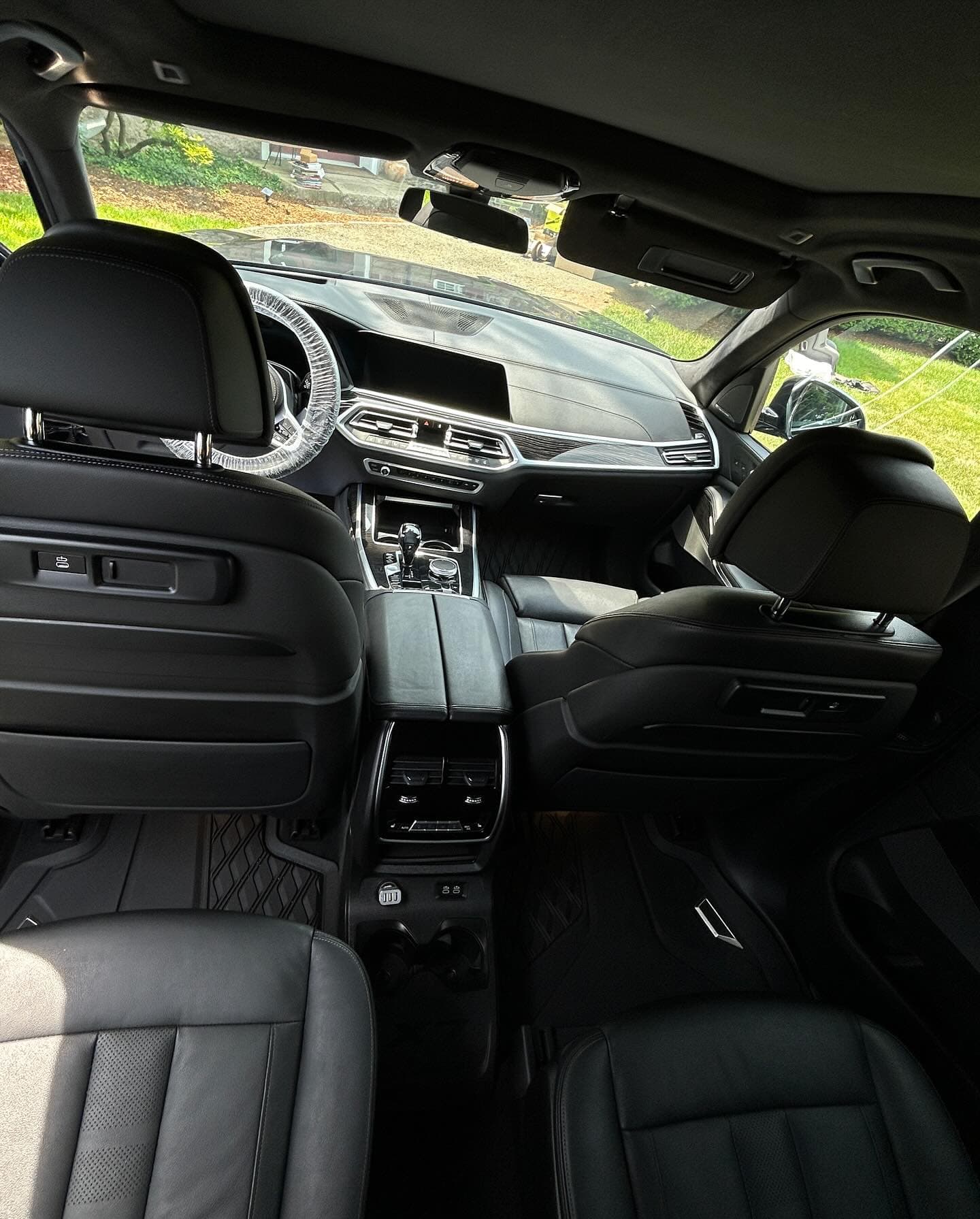 Professional mobile interior detailing at a customer's home