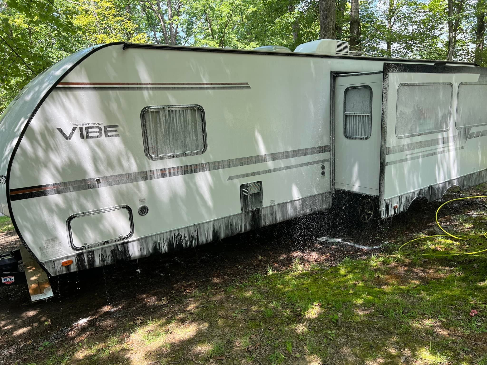 Travel trailer — exterior detail after